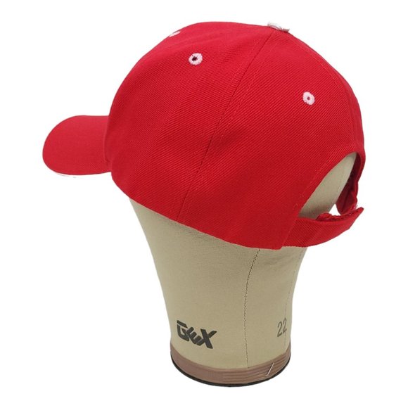 City Hunter Dale Earnhardt Jr 8 Nascar Racing Mesh Strapback Cap Trucker Red Hat - Picture 8 of 12